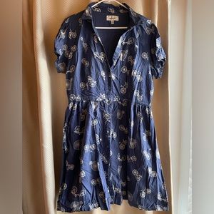 Anthropologie Porridge bicycle dress